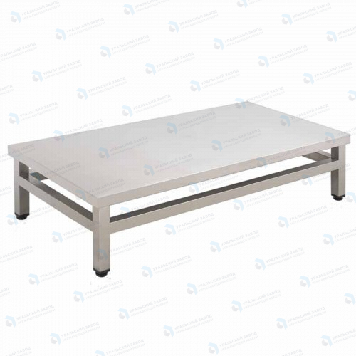 Подтоварник ПТ 600x500x300, каркас нержавеющая труба, столешница AISI430