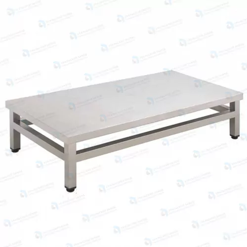 Подтоварник ПТ 1500x600x300, каркас нержавеющая труба, столешница AISI430